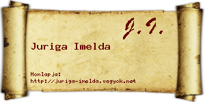 Juriga Imelda névjegykártya